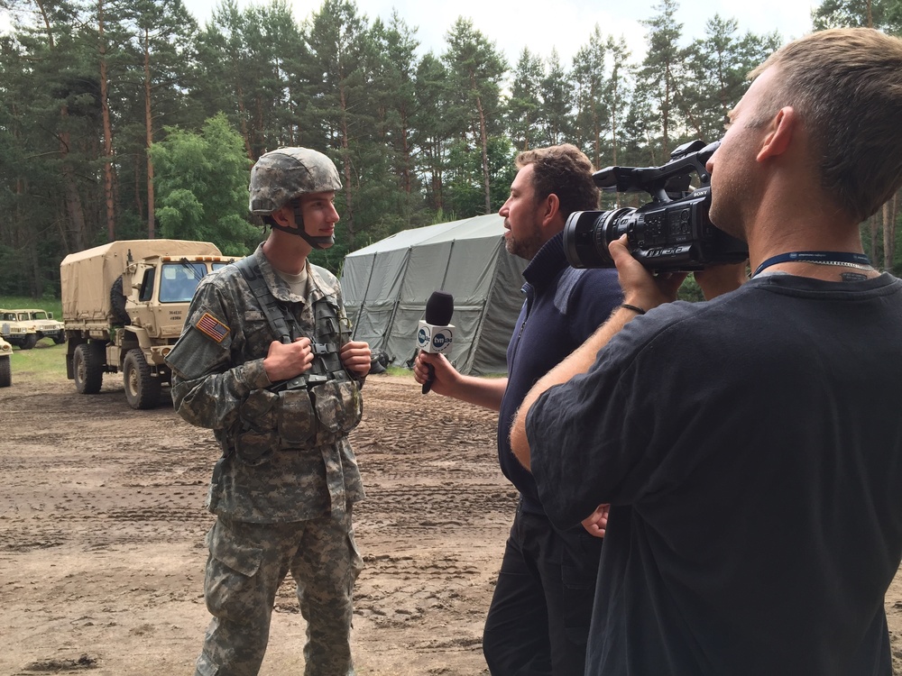 An American in Poland:  U.S. Army Reserve soldier serves as unit translator for Exercise Anakonda 2016