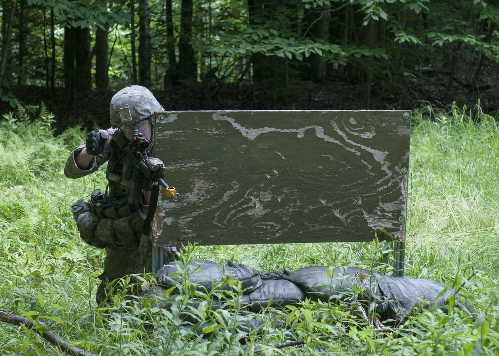 Soldier Signals to Move Forward