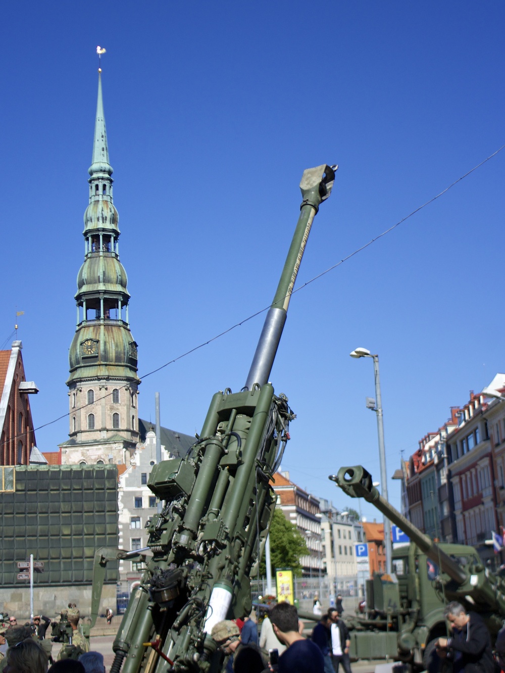 Soldiers showcase equipment in Latvia