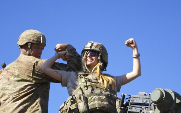 Soldiers showcase equipment in Latvia