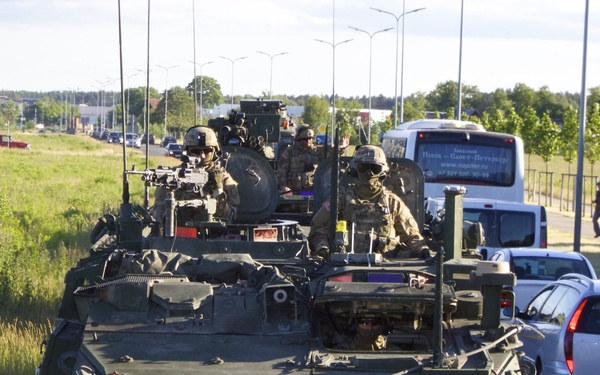 Soldiers showcase equipment in Latvia