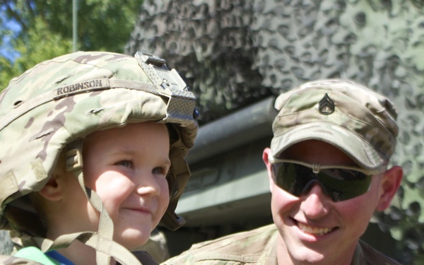 Soldiers showcase equipment in Latvia