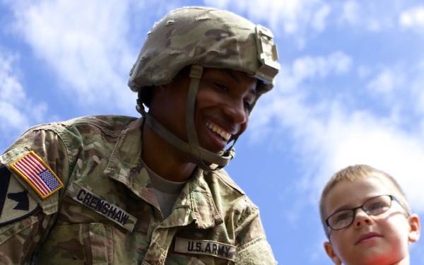 Soldiers showcase equipment in Latvia