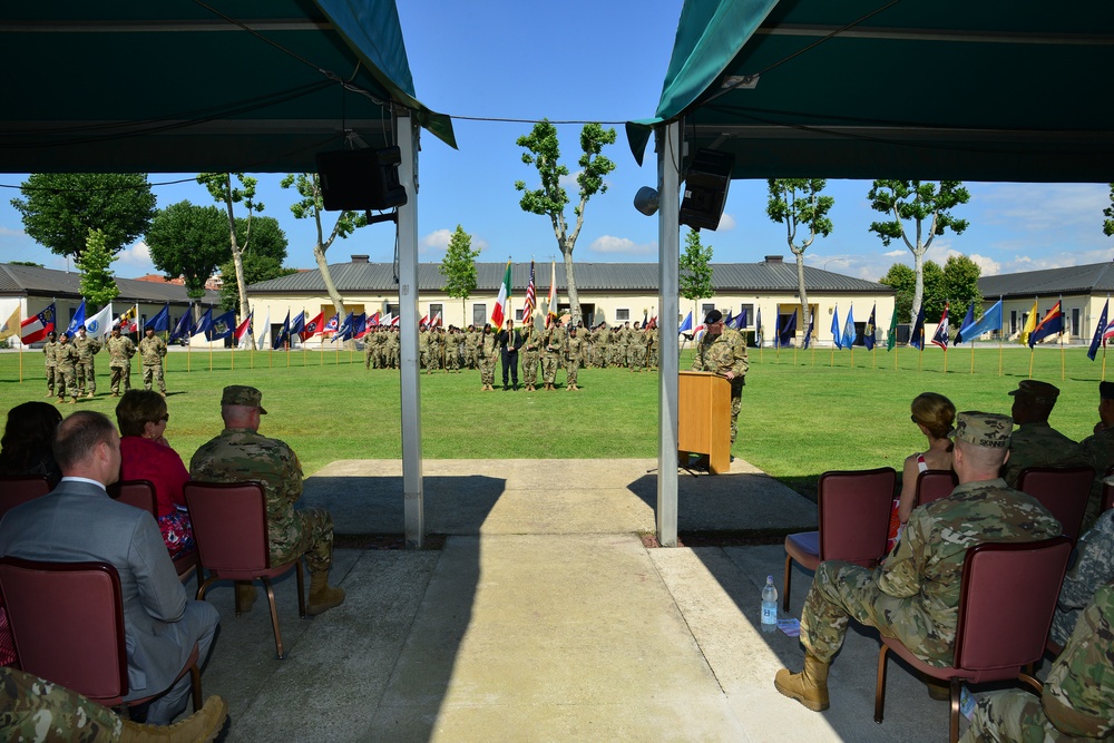 Headquarters and Headquarters Battalion U.S. Army Africa Change of Command Ceremony