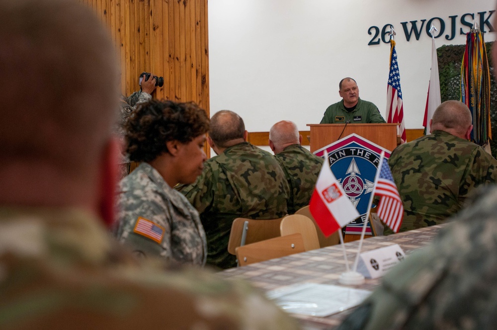 30th MED BDE Celebrates the 241st U.S. Army Birthday during Anakonda 16