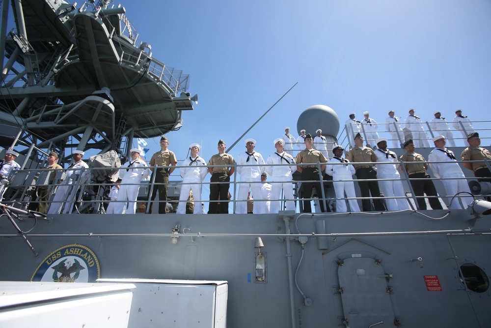 U.S. MARINES AND SAILORS ONBOARD THE USS ASHLAND (LSD 48) VISIT THAILAND FOR EXERCISE COOPERATION AFLOAT READINESS and TRAINING