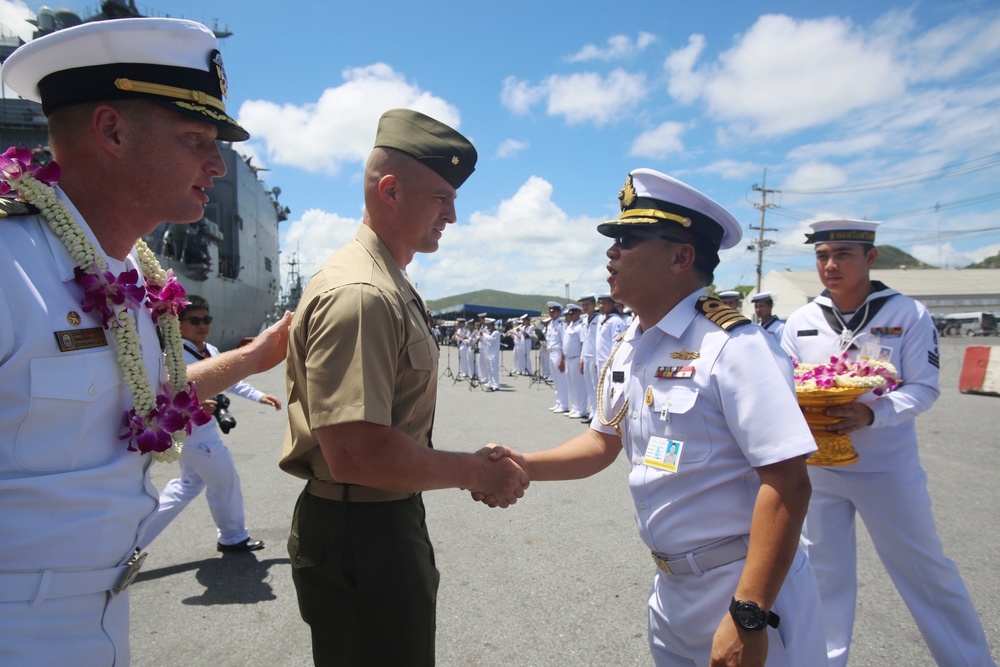 U.S. MARINES AND SAILORS ONBOARD THE USS ASHLAND (LSD 48) VISIT THAILAND FOR EXERCISE COOPERATION AFLOAT READINESS and TRAINING