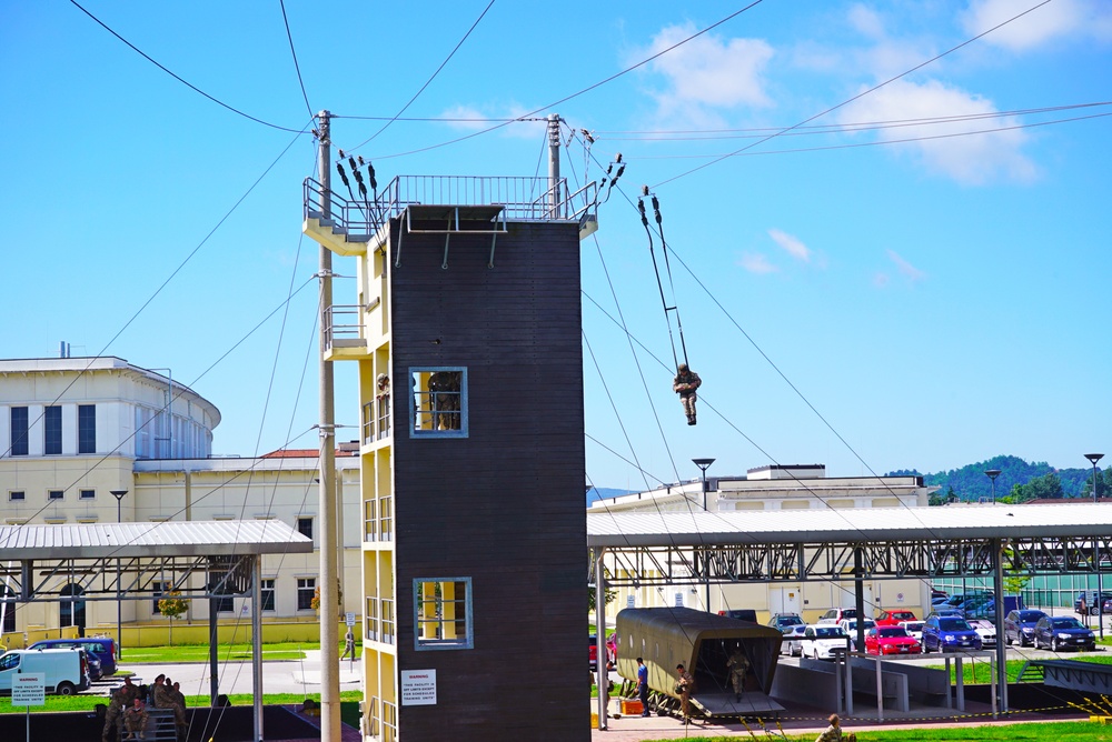 Basic airborne refresher training at Caserma Ederle