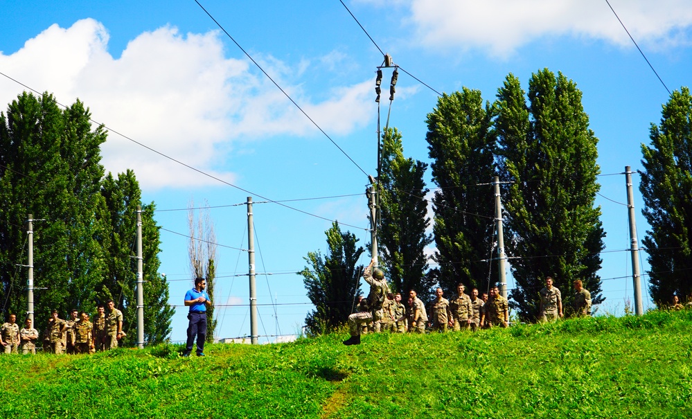 Basic airborne refresher training at Caserma Ederle