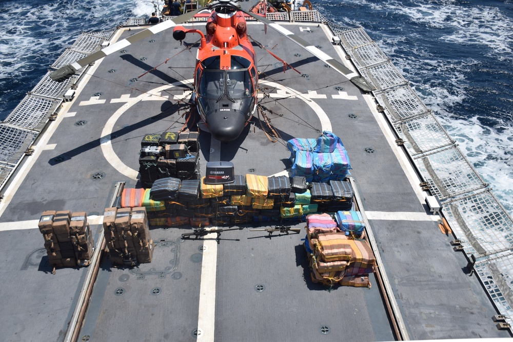 Coast Guard Cutter Seneca returns to Boston after catching 15 smugglers, 4.6 tons of cocaine