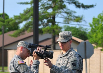 Soldiers Learning Camera Tricks