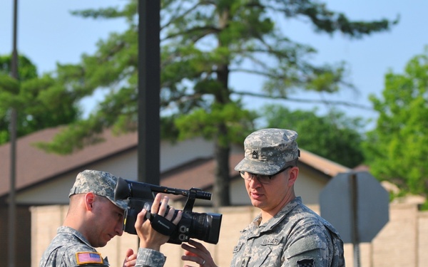 Soldiers Learning Camera Tricks