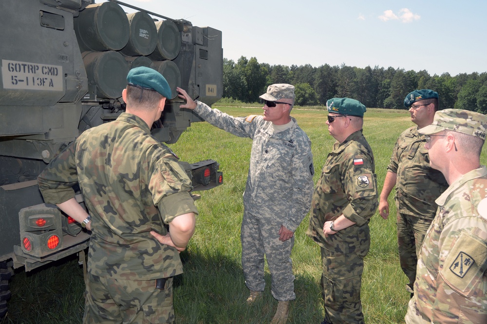 NC GUARD AND POLISH ARTILLERY SOLDIERS BRING OUT THE BIG GUNS (AND ROCKETS TOO)