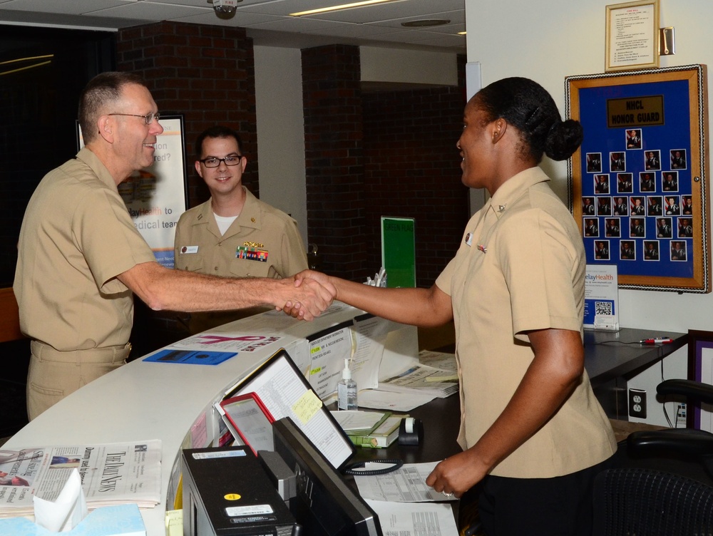 Naval Hospital Camp Lejeune Hosts head of Navy Medicine East