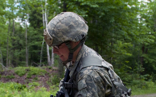 Soldier Rusges to Next Point