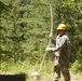 Engineers erect latrine