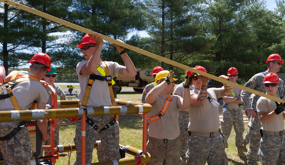 412th Engineers build archery tower