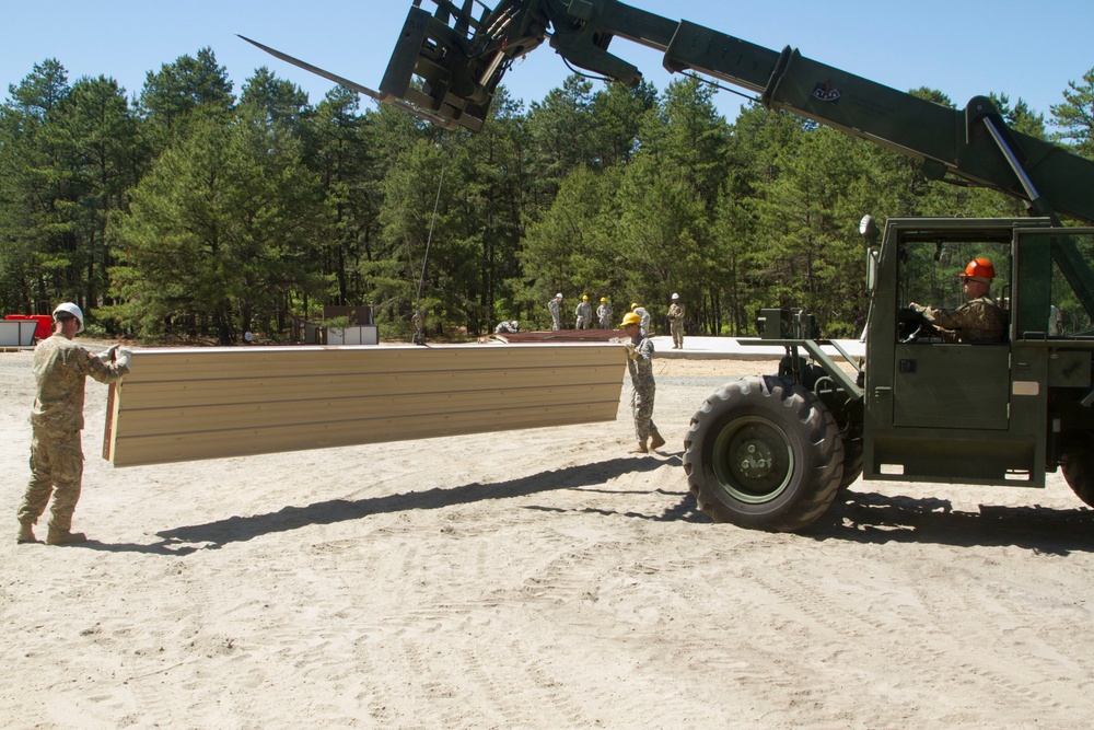 Engineers build classrooms at Fort Dix