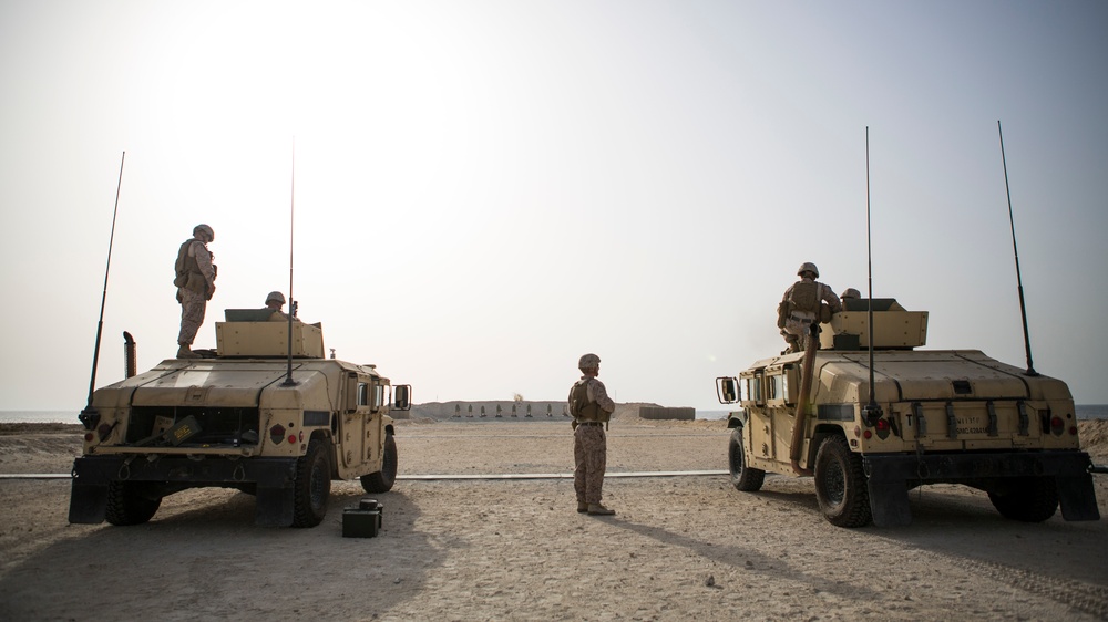 Security Force Marines learn to employ machine guns