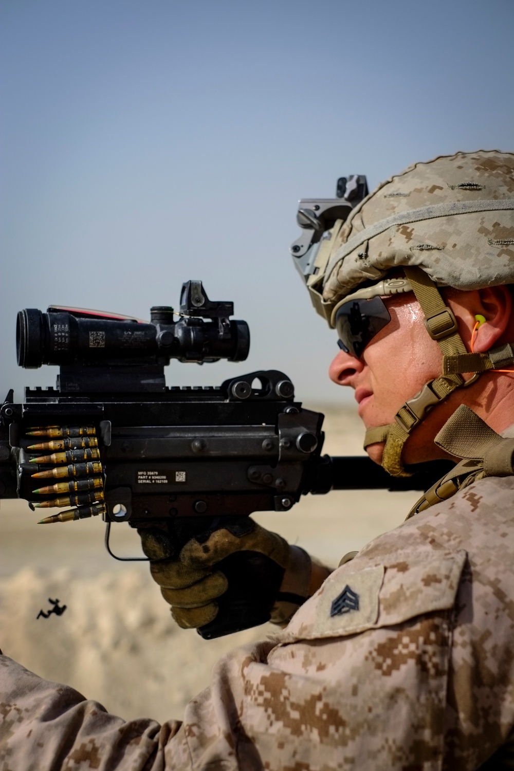 Security Force Marines learn to employ machine guns