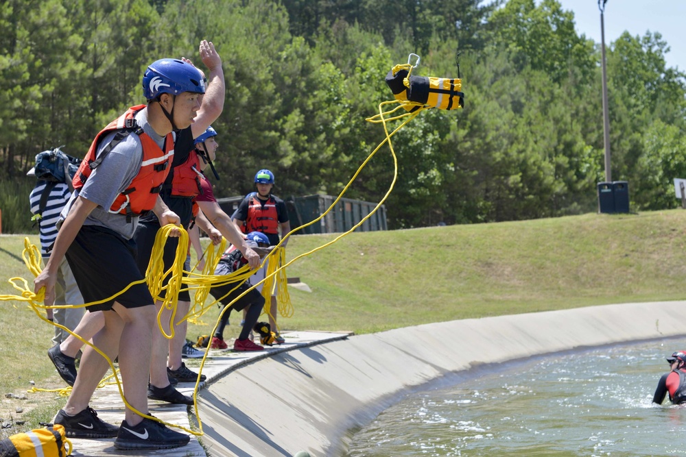 NC Guardsmen learn swift water rescue techniques