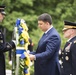 Prime minister of Ukraine lays a wreath at the Tomb of the Unknown Soldier