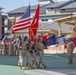 MCLOG commander passes guidon