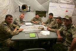 Officers from Azerbaijan train with the 45th