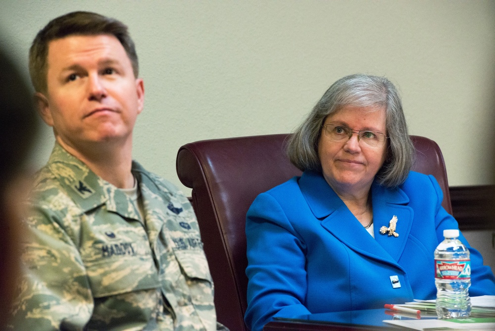Mrs. Holly Petraeus Visits Travis Air Force Base, Calif.