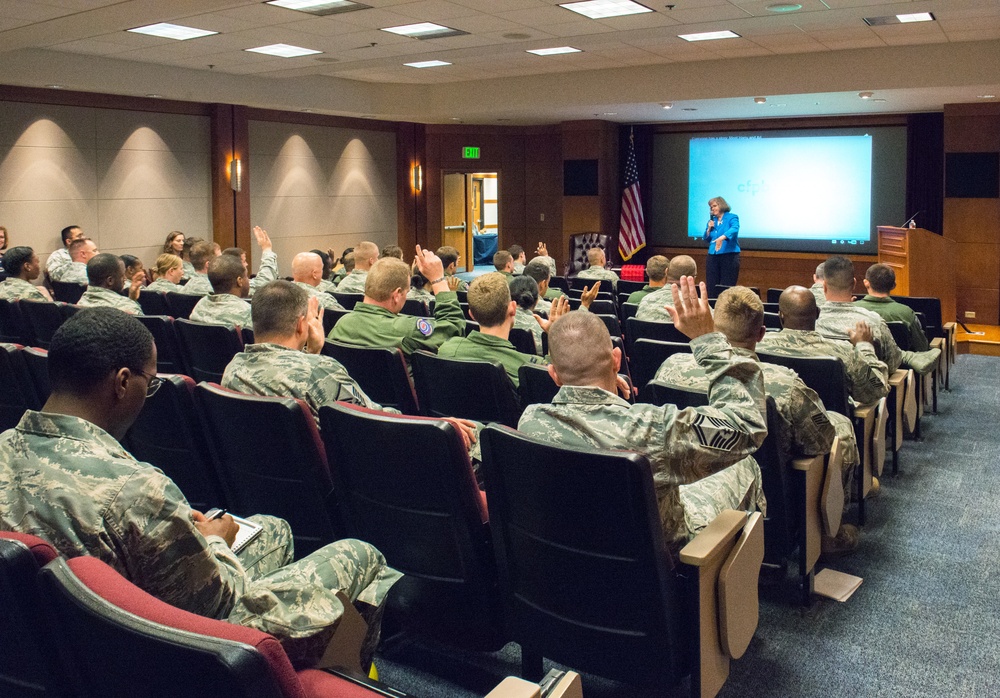 Mrs. Holly Petraeus Visits Travis Air Force Base, Calif.