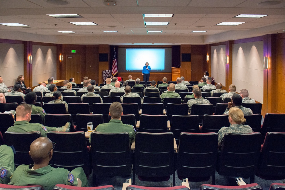 Mrs. Holly Petraeus Visits Travis Air Force Base, Calif.