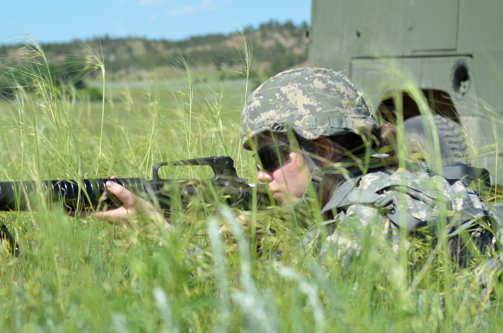 396th Medical Company (Ground Ambulance) Convoy Scenario Training