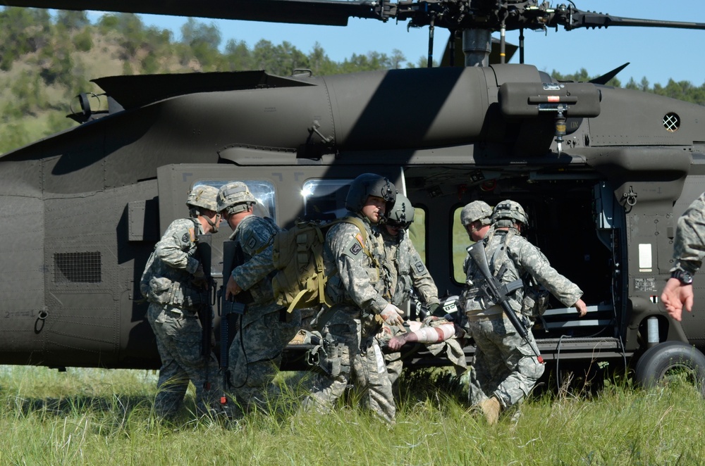 396th Medical Company (Ground Ambulance) Convoy Scenario Training