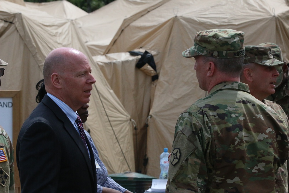 Chief Executive Officer for U.S. Army Reserve visits Soldiers training in Poland with Anakonda 16