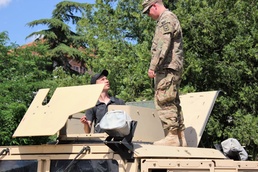 United States and Bulgarian Militaries Static Display of Mission Equipment Event