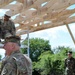 Major General Charles Gable visits Alabama Army National Guard Engineers in Romania