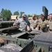 Scottish Soldiers drive American trucks