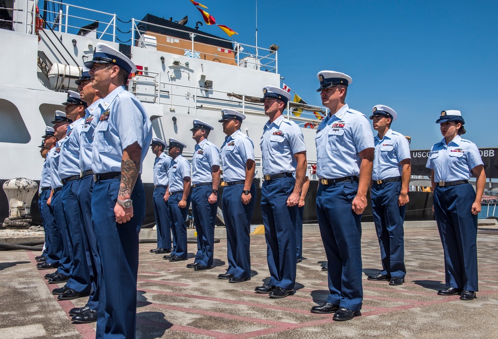 Coast Guard Cutter George Cobb holds change of command ceremony