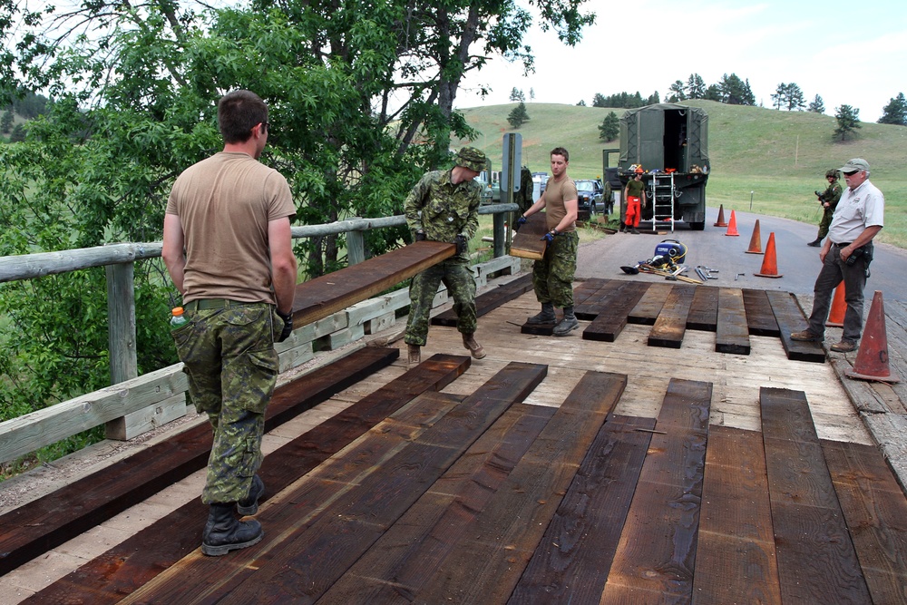 Canadian engineers resurface French Creek bridge in Custer