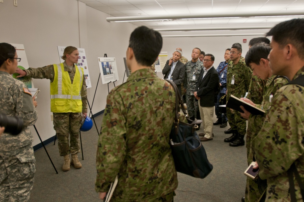 Japan Ground Self-Defense Force DV tour Port of Tacoma during CJLOT training
