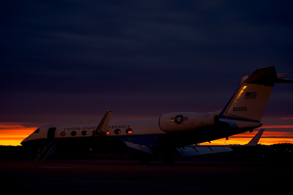 Sun rises over spectacular SAM aircraft