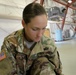 Soldier prepares before going on CH47-Chinook