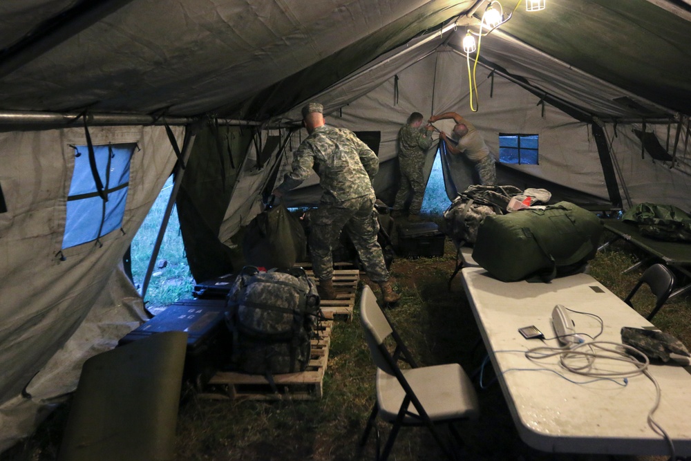 Severe weather threatens tents during Golden Coyote