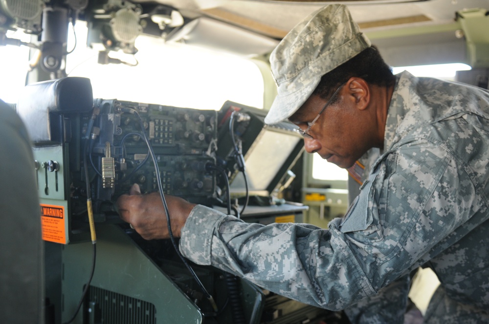 184th Sustainment Command Communication Class at Fort Hood, Texas