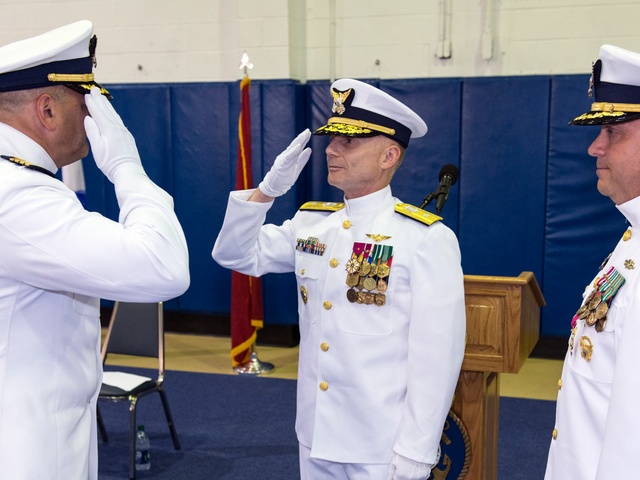 USCG Training Center Cape May Change of Command