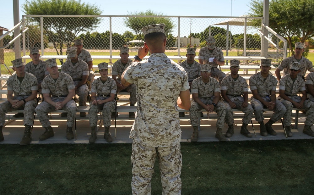 Corporal’s Course 6-16 Conducts Close Order Drill