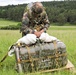 French Paratrooper recovers equipment