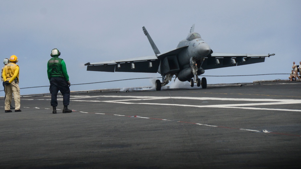 USS John C. Stennis (CVN 74) and USS Ronald Reagan (CVN 76) conduct dual aircraft carrier strike group operations