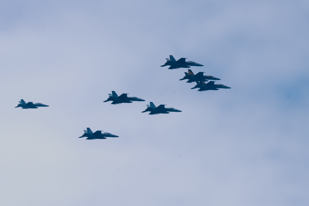 USS John C. Stennis (CVN 74) and USS Ronald Reagan (CVN 76) conduct dual aircraft carrier strike group operations