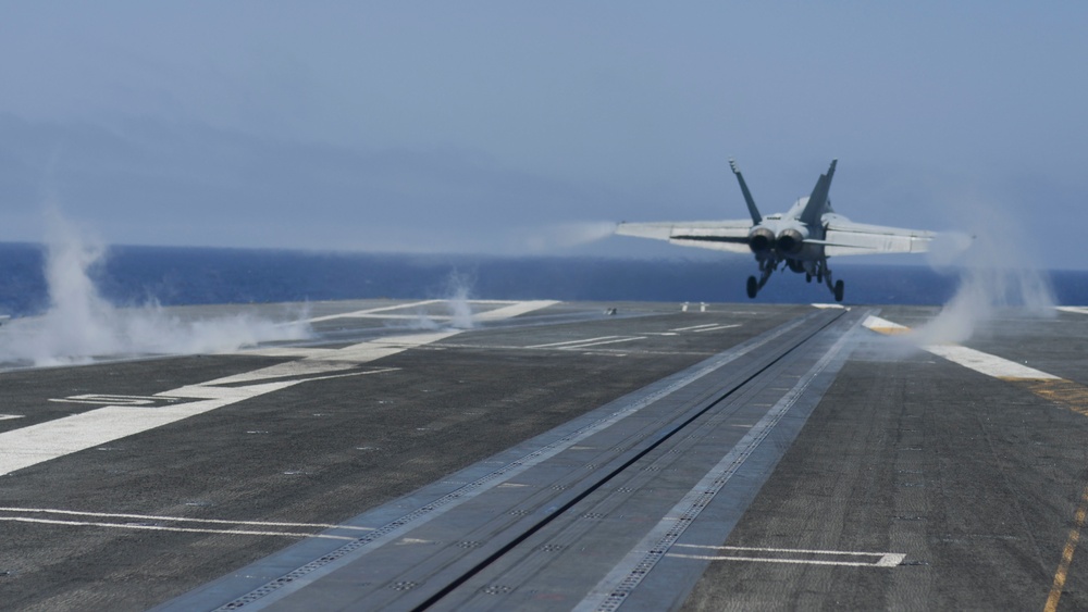 USS John C. Stennis (CVN 74) and USS Ronald Reagan (CVN 76) conduct dual aircraft carrier strike group operations